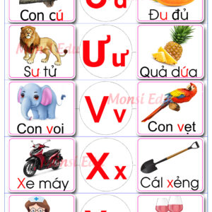 Alternative view of Bộ 29 chữ cái Tiếng Việt – Matching Book F77