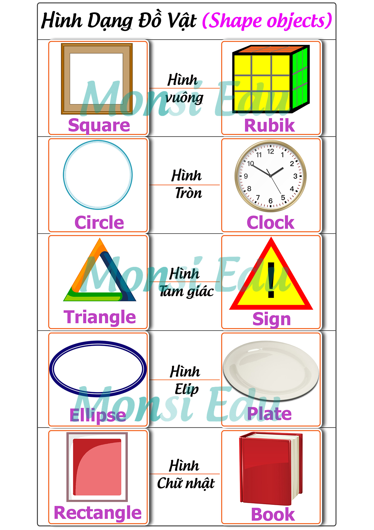 Bộ Màu Sắc & Hình Học F17 - Matching Book - Ảnh 9